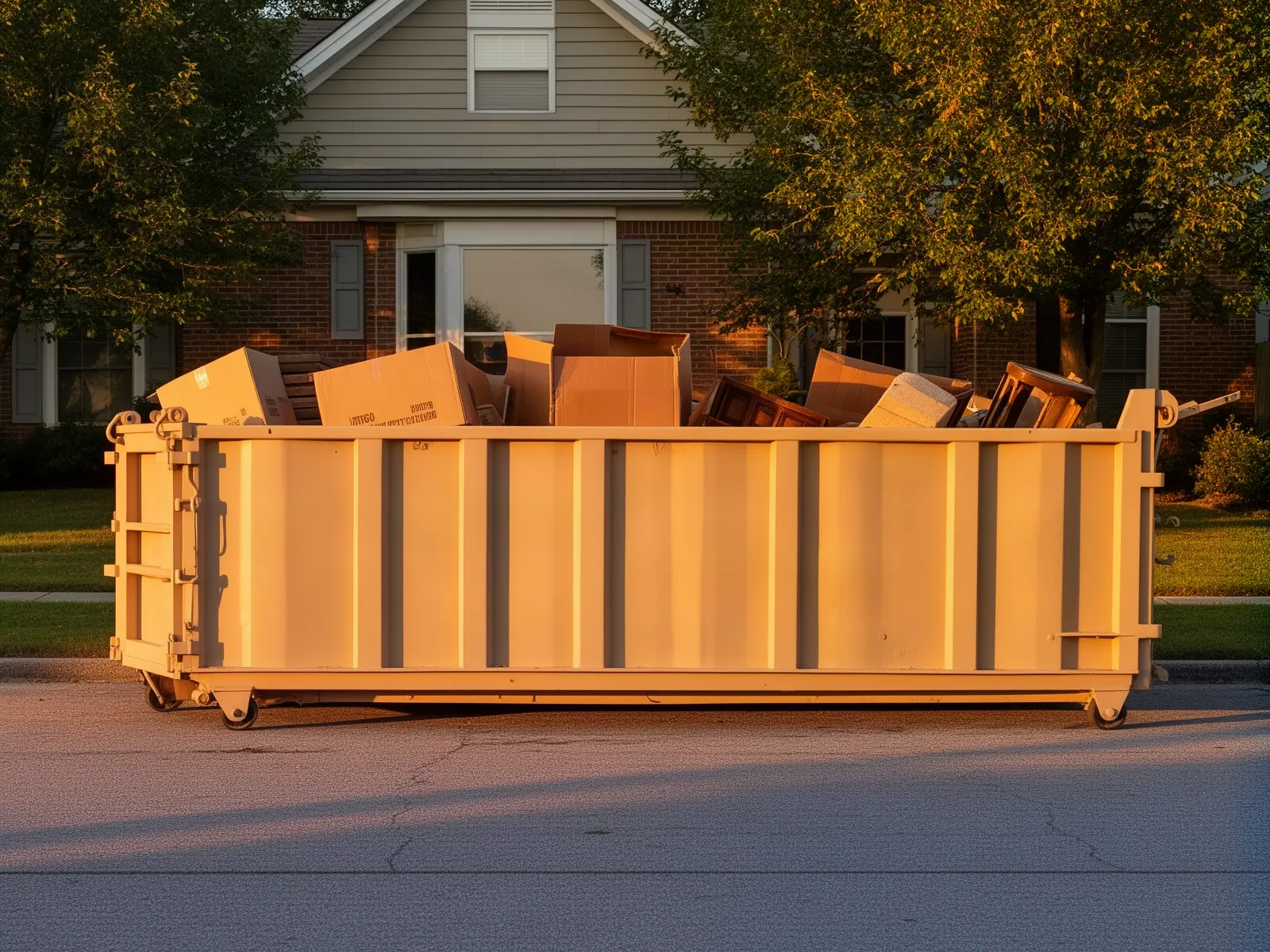 Roll-off dumpster from Kesfield Creek Dumpster Rental in Oklahoma City, OK